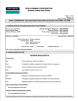 DOW Corning 795 - Material Safety Sheet
