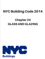 NYC Building Code 2014 - Glass and Glazing