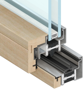 WDS Steel Window and Door Frame with Wood Clad