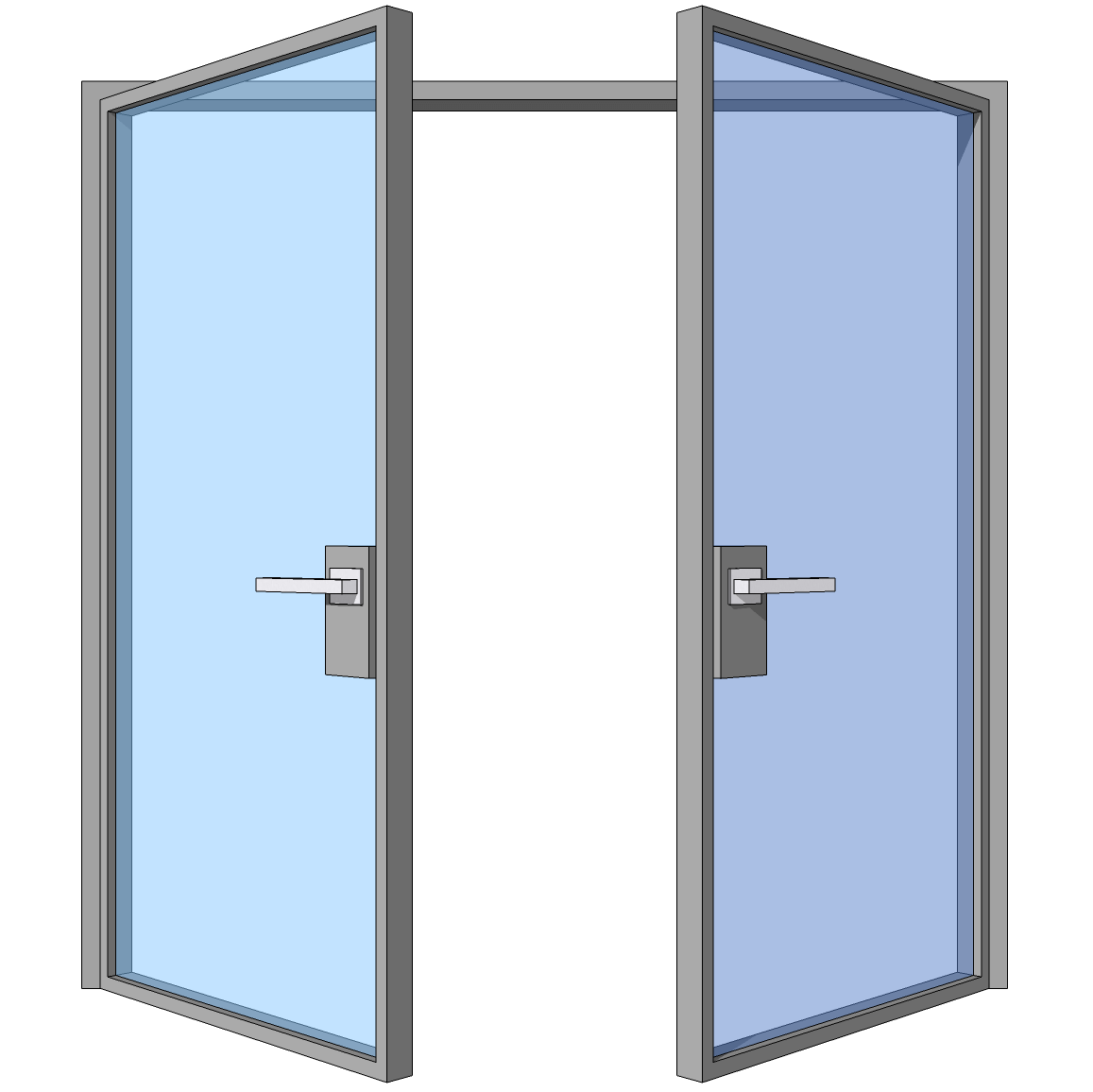 Fire Rated Single and Double Steel Doors by Thermally Broken Steel USA