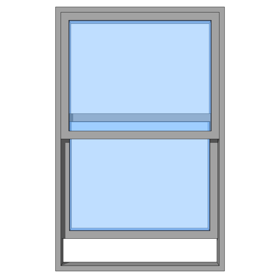 Fire Rated Single Hung Steel Windows by Thermally Broken Steel USA